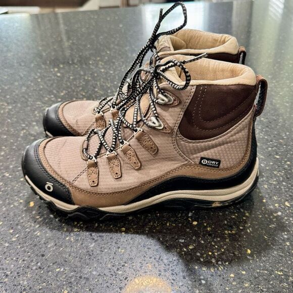 Oboz Juniper Mid BDry Women’s Waterproof Hiking boots. Tan. Size 7. - Picture 4 of 11